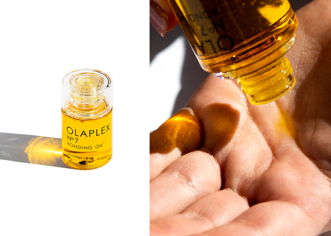 Olaplex No.7 bonding oil vs. Moroccan oil