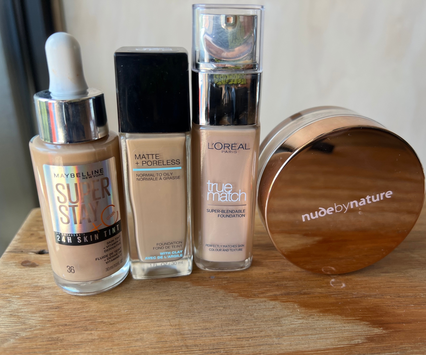 Best cheap Foundation for Oily Skin Maybelline Loreal Nude by nature