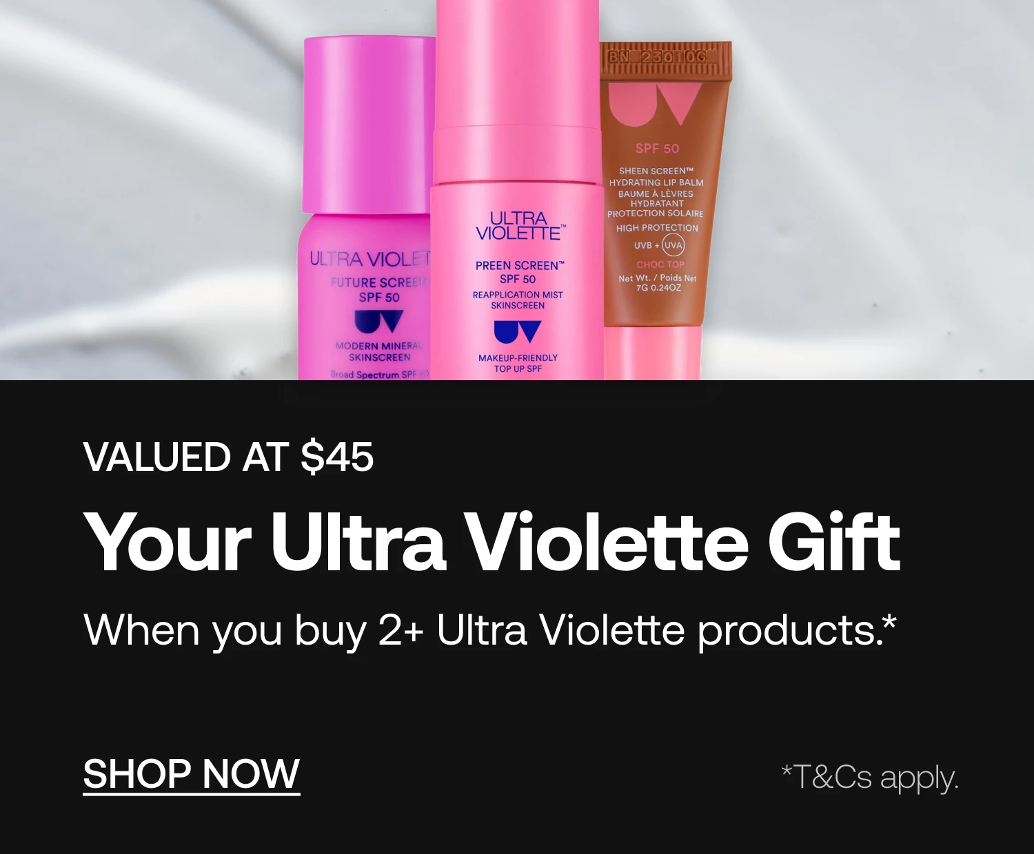 AUS Homepage Banner - Image 6 - Ultra Violette Major GWP