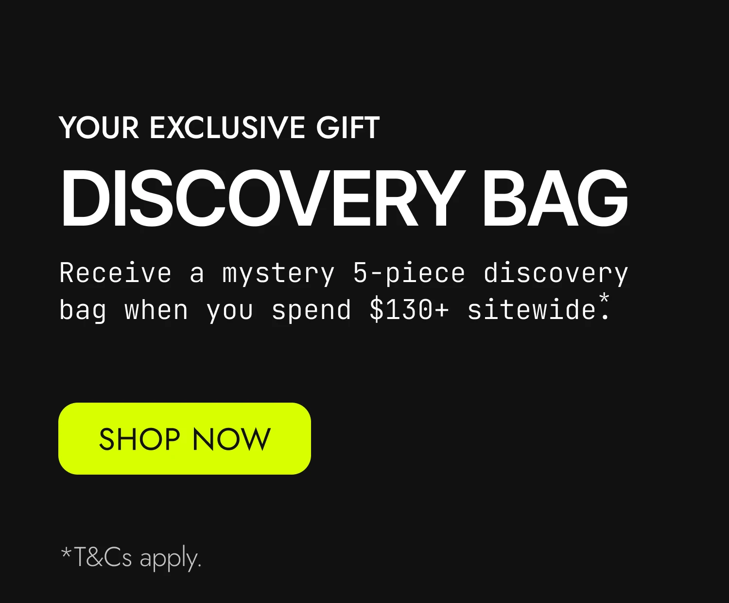 AUS Homepage Banner- Image 2 - Mega Goodie Bag