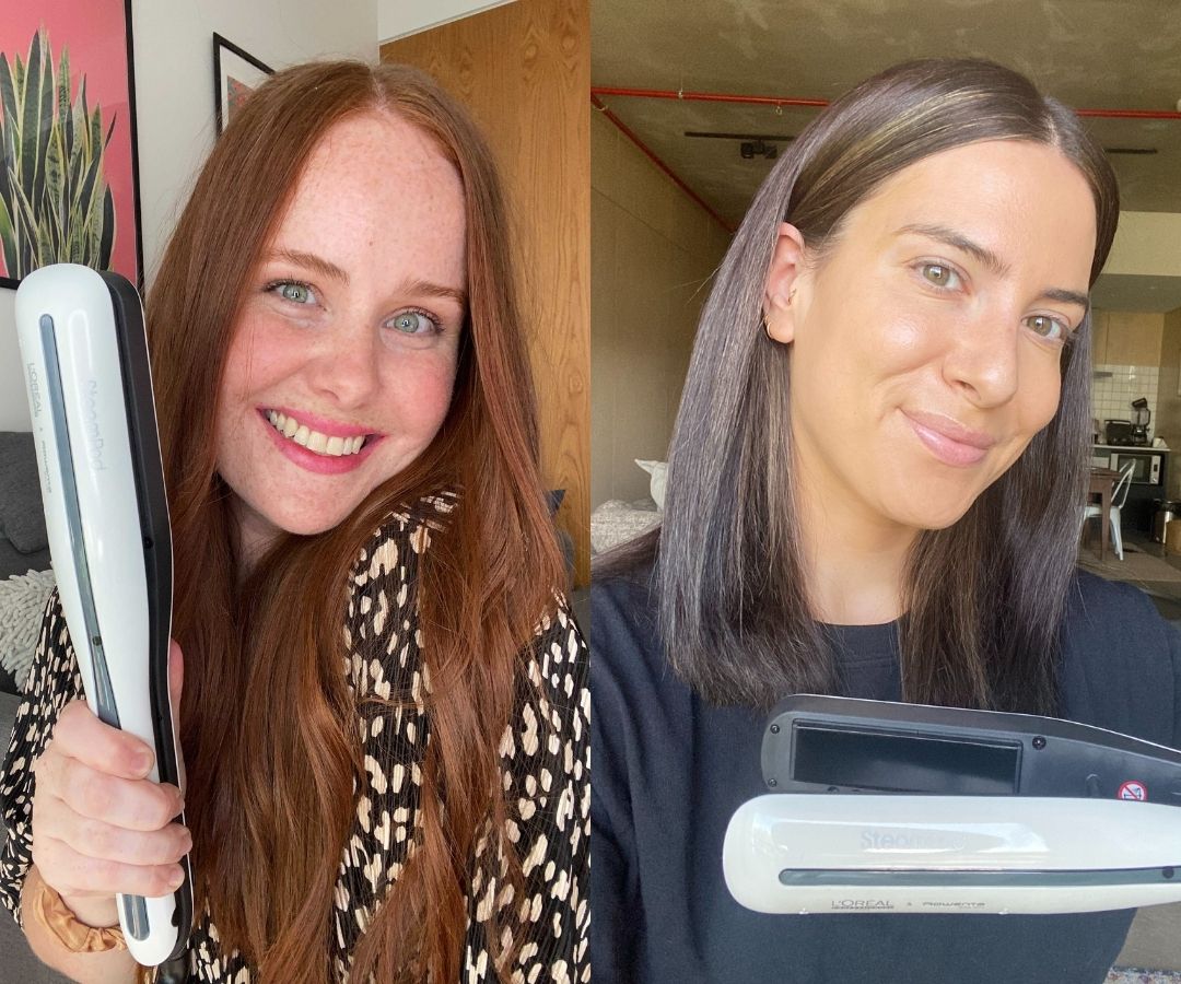 AD, I STRAIGHTENED MY TYPE 4 HAIR USING THE L'OREAL PROFESSIONNEL STEAMPOD  V4