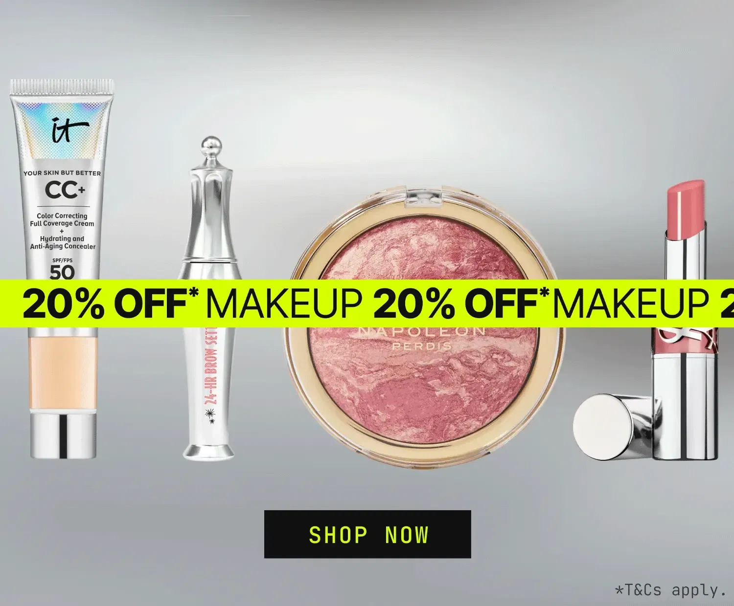 NZ Homepage Banner - Current 1 - 20% Off Selected Makeup