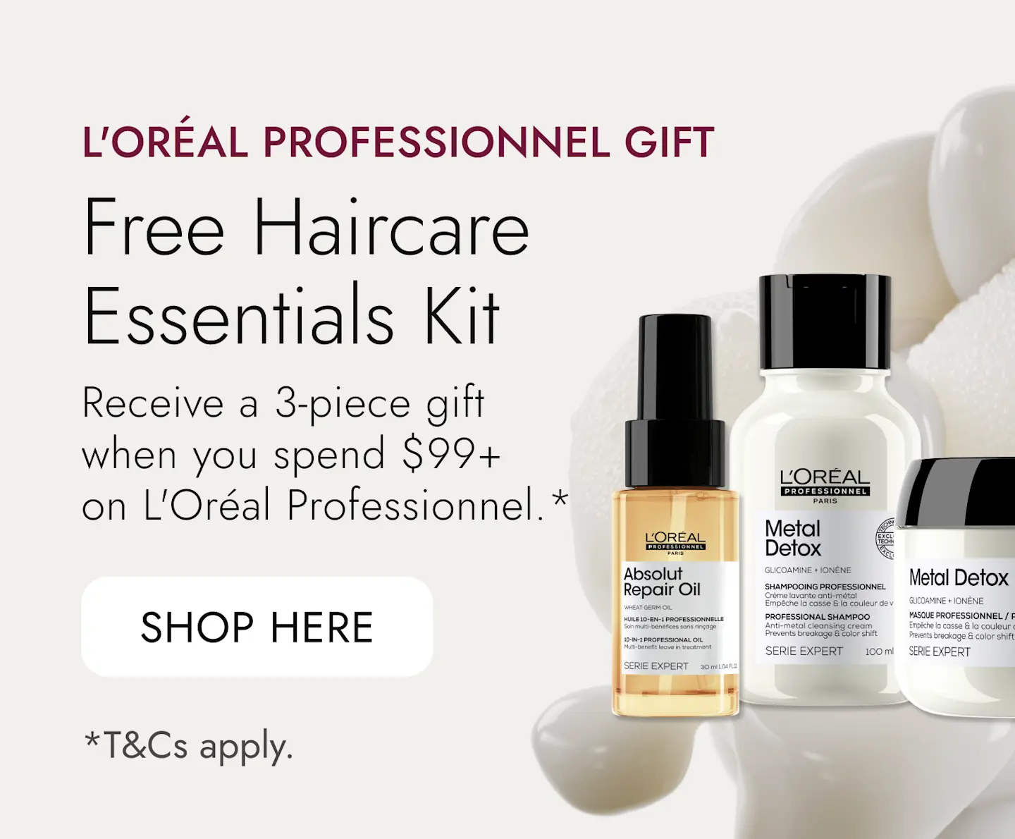 AUS Homepage Banner - Image 6 - L'Oreal Professionnel Major Gift