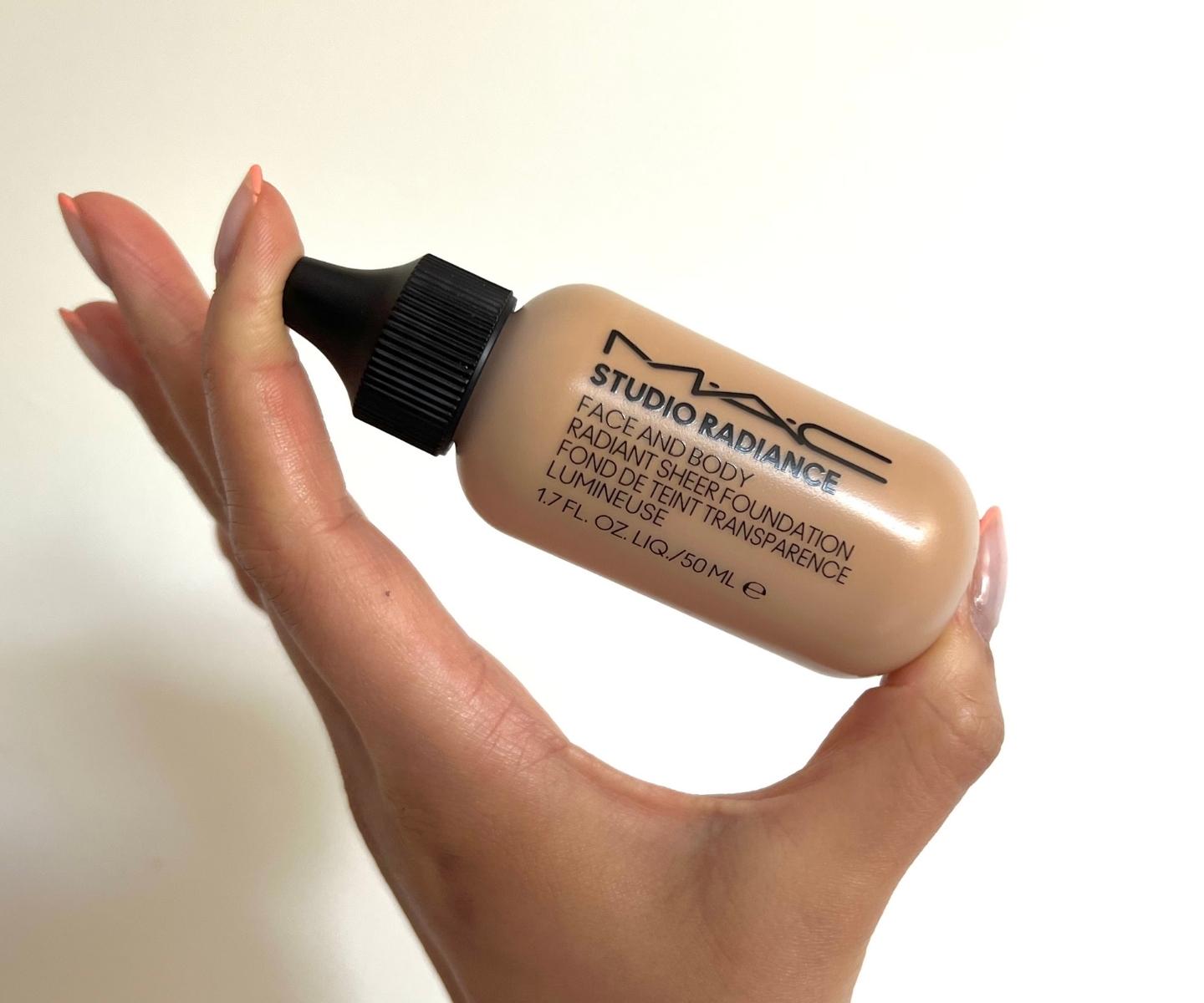mac sheer radiance face and body foundation