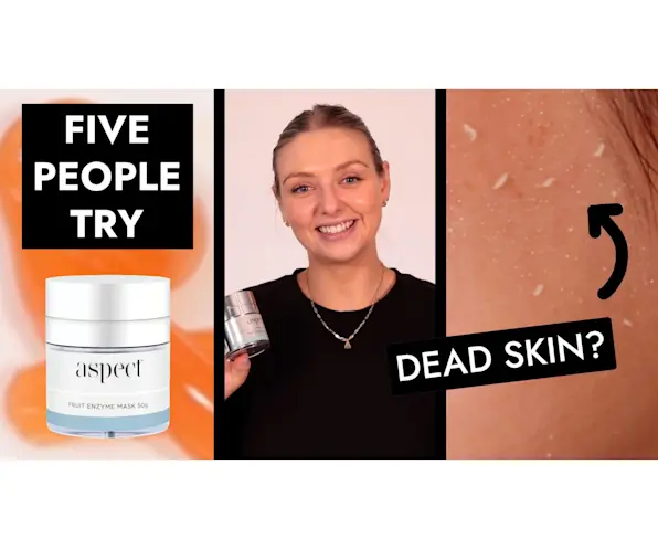 VIDEO: We tried Aspect Fruit Enzyme Mask | Exfoliant for sensitive skin!