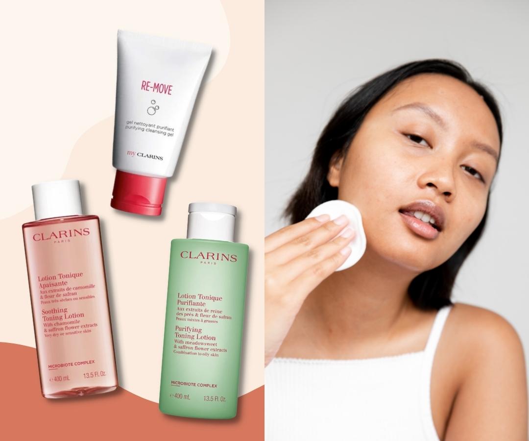 Clarins Cleansers and Toners to Care for Your Skin