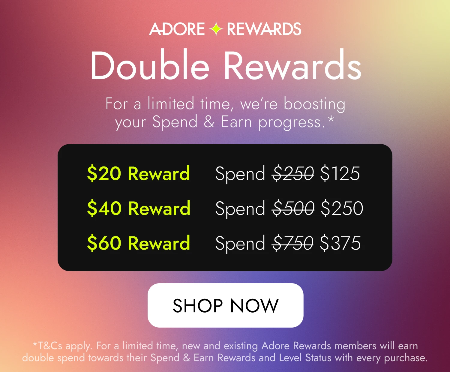 AUS Homepage Banner- Image 2 - Rewards Booster