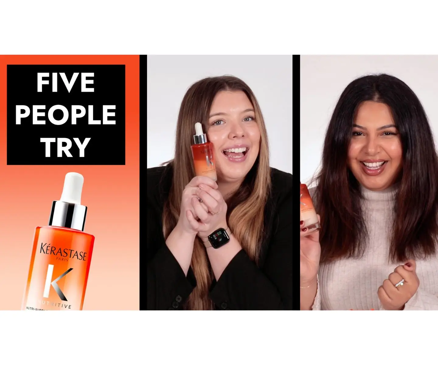VIDEO: Can this fix a dry scalp!? 5 people try NEW Kerastase Nutritive Scalp Serum
