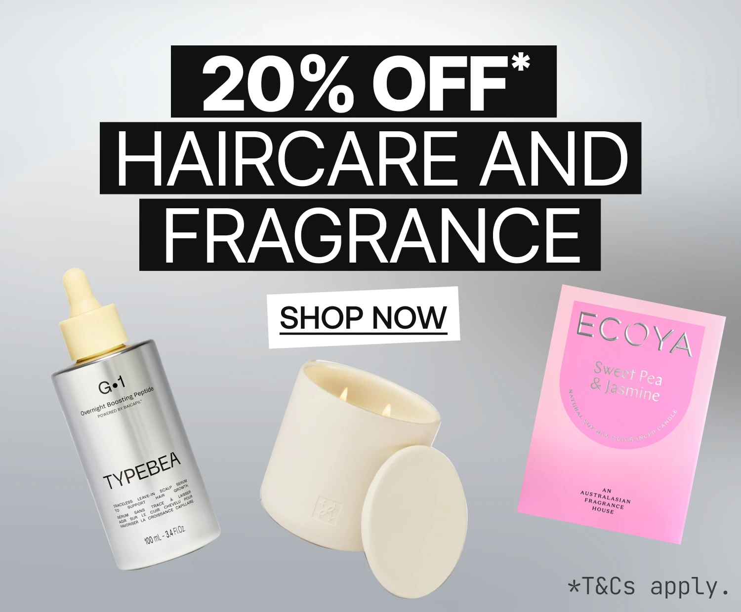 NZ Homepage Banner - Image 2 - 20% Off Haircare & Fragrance