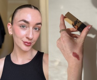 Yves Saint Laurent Rouge Pur Couture Jas split in-article