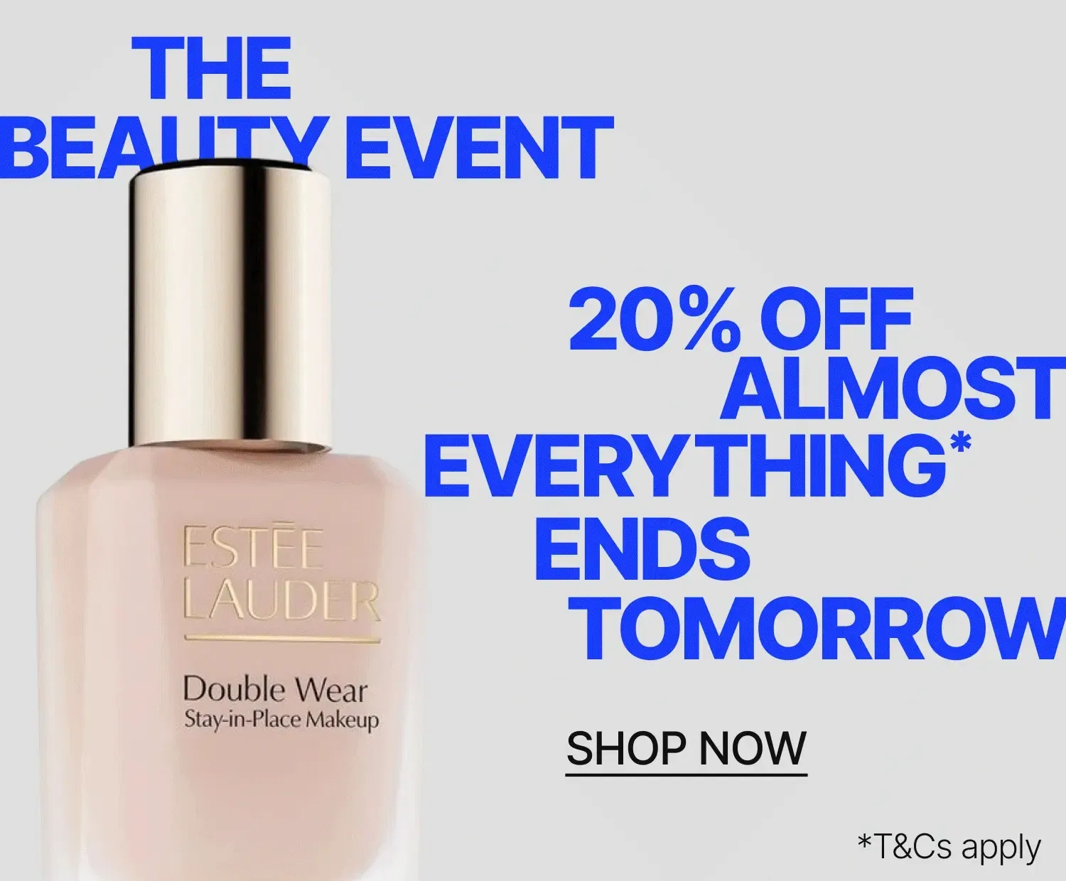 NZ Homepage Banner - Current 1 - 20% off Almost Everything (Ends Tomorrow)