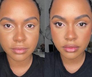 how to properly concealer before and after huda beauty 
