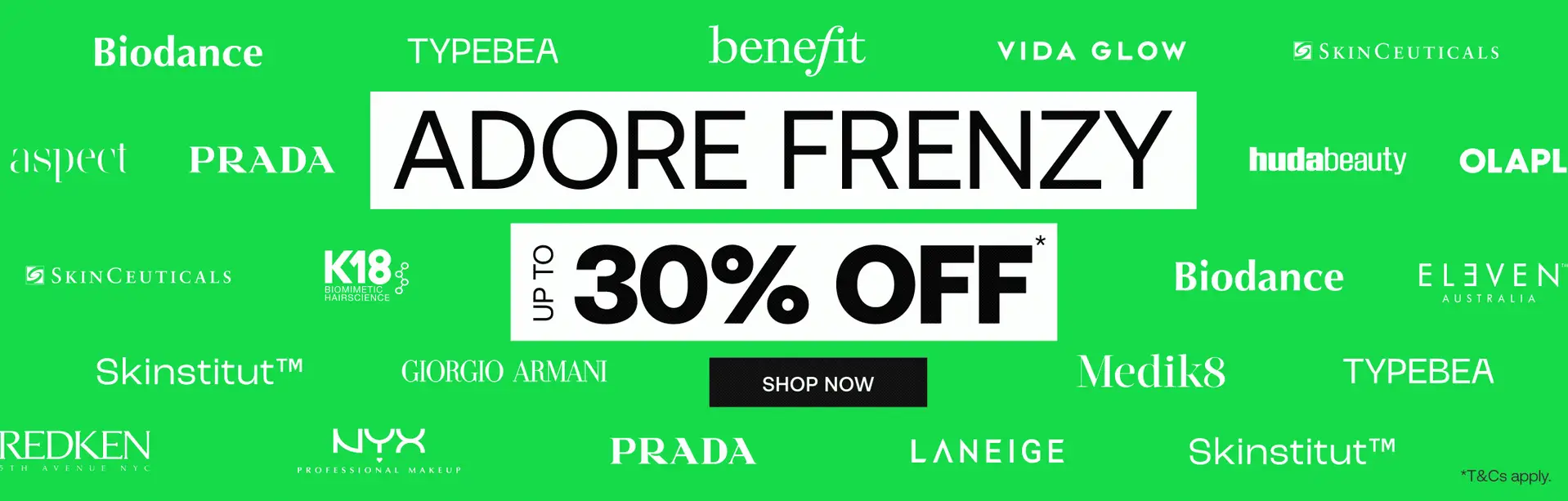 AU Promotions Page Top Carousel - Adore Frenzy