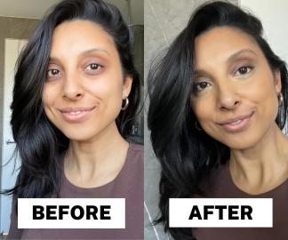 My IT Cosmetics Bye Bye Under Eye Full Coverage Anti-Aging Waterproof Concealer before and after