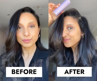 before and after Oribe Dry shampoo