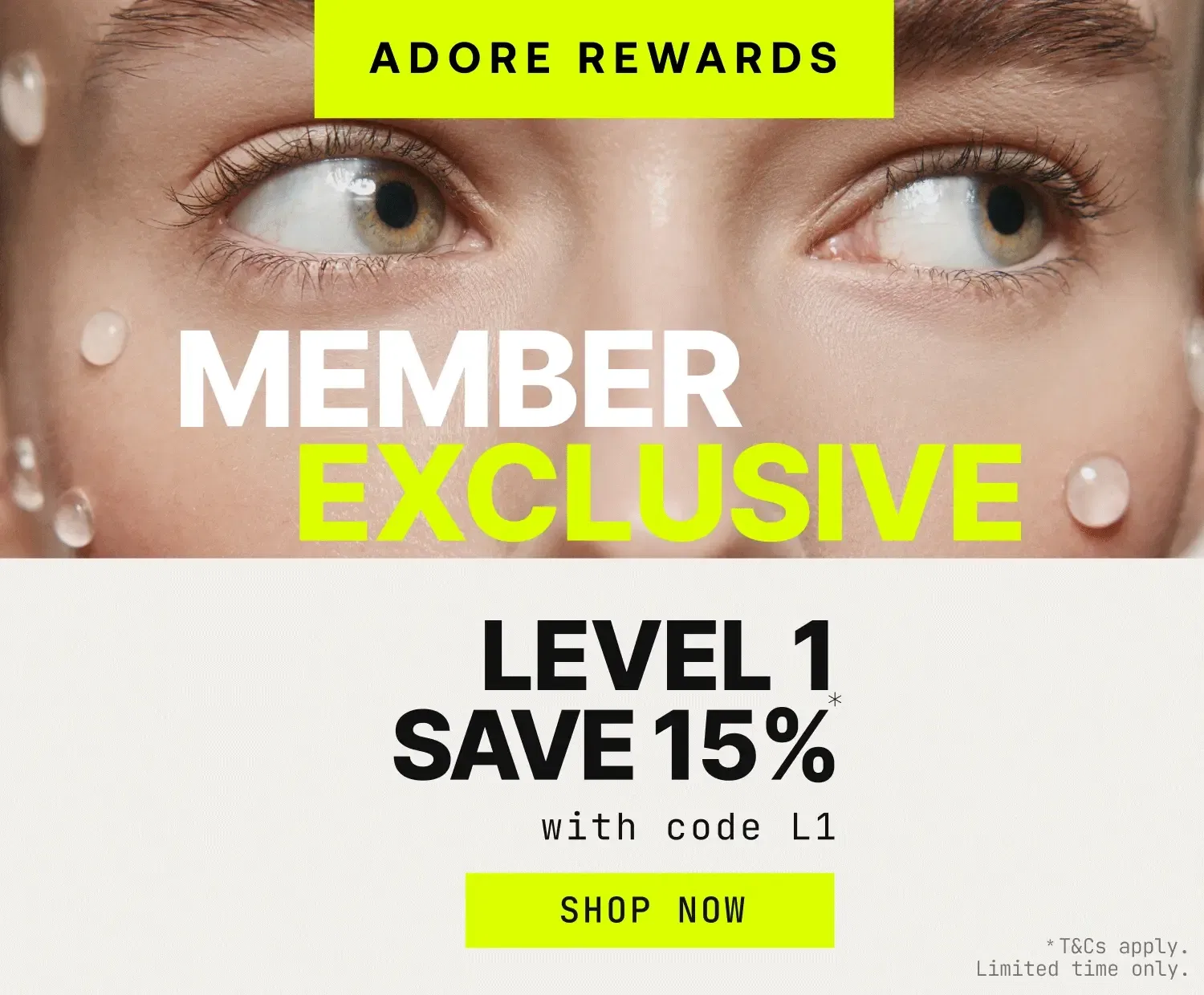 AUS Homepage Banner - Image 1 - Adore Rewards Week Loyalty Offer