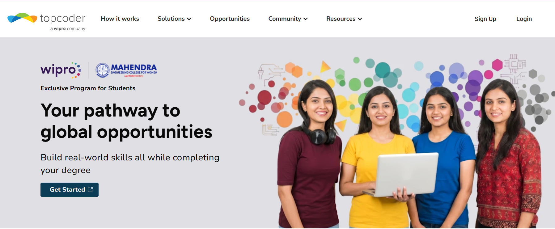 mecw homepage get started