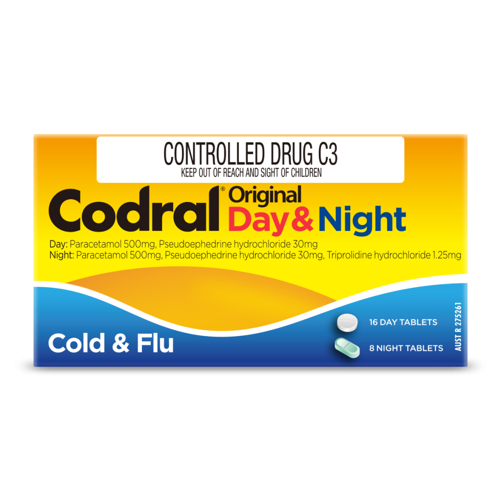 Codral Original Day & Night Tablets 24 Pack PSE image 1