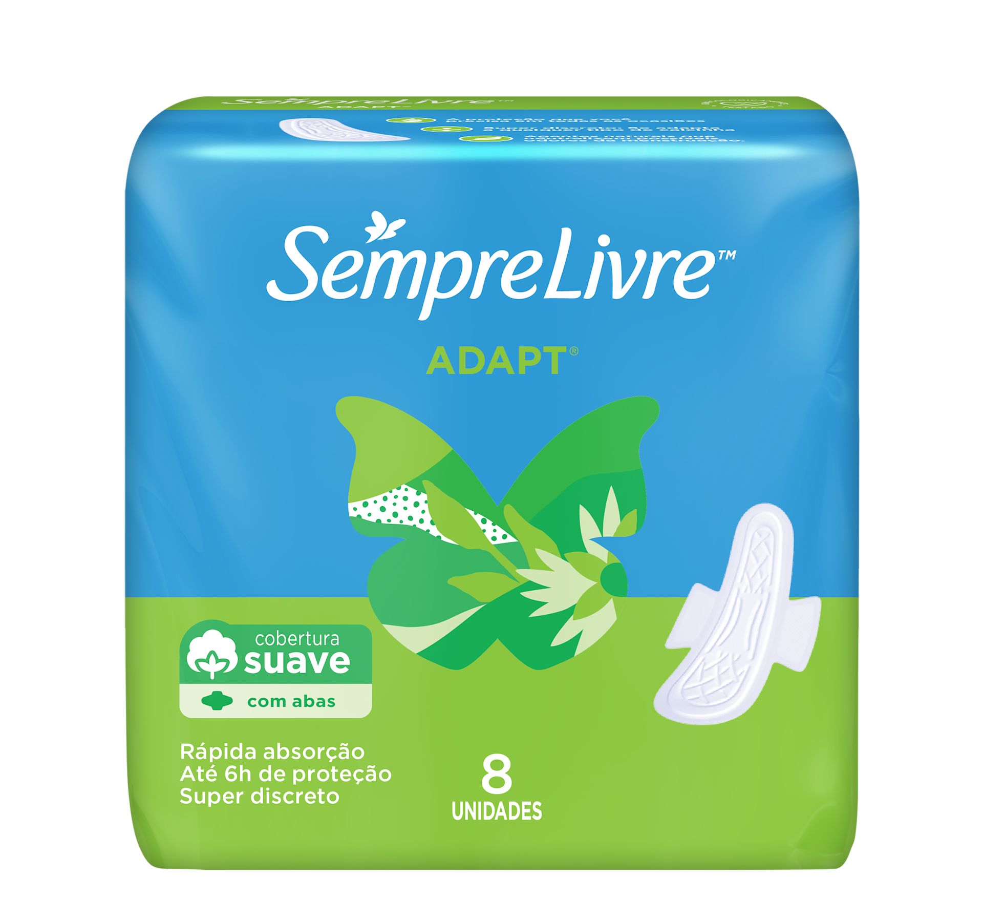 SEMPRE LIVRE® ADAPT® SUAVE COM ABAS