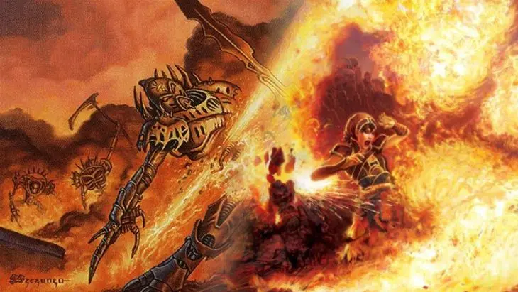 tribal flames