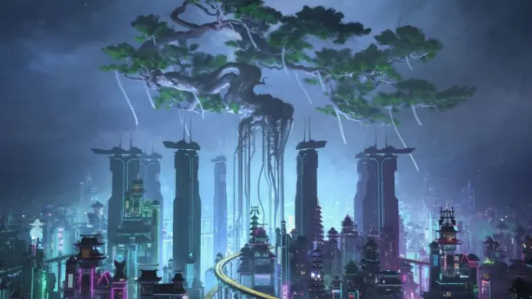 Night Artwork Futuristic City Cyberpunk Wallpaper Preview0.Jpg