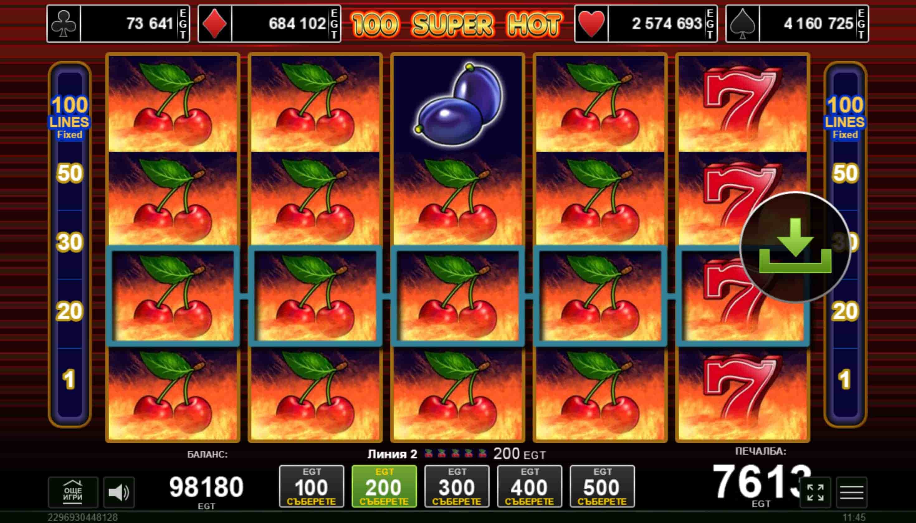 100 super hot bonos