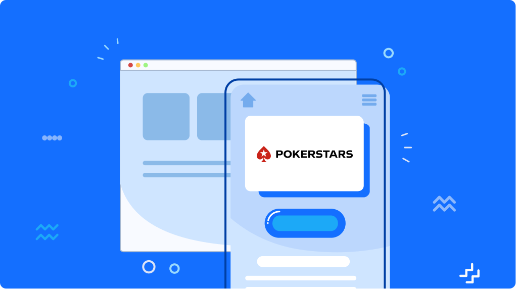 Logo PokerStars con fondo azul