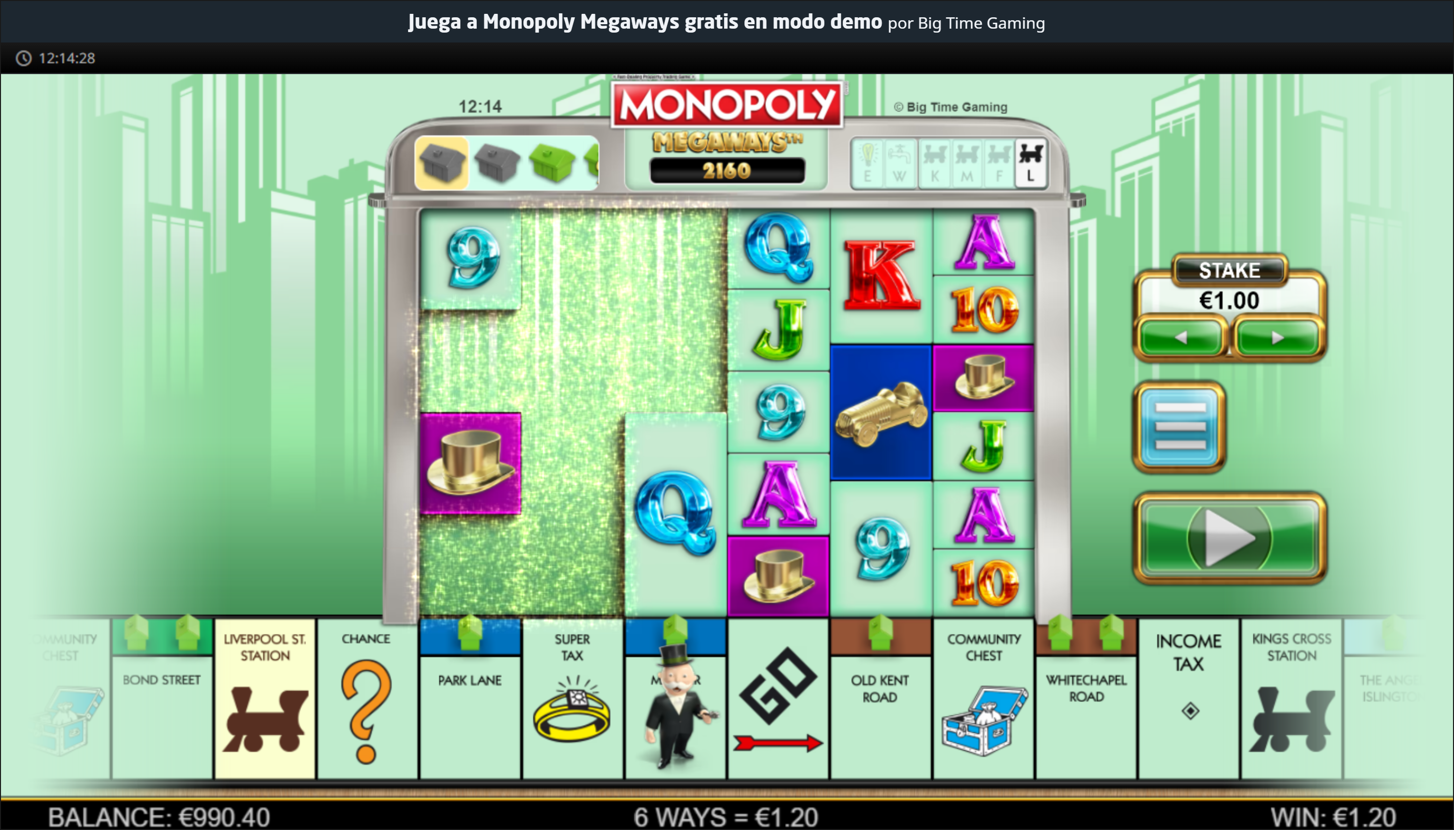 Juega gratis Monopoly Megaways