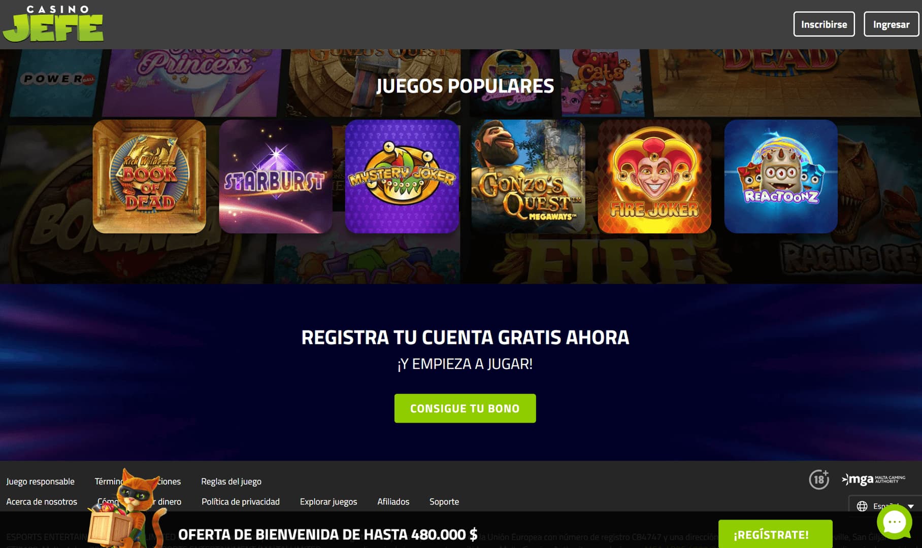 Casino Jefe Homepage