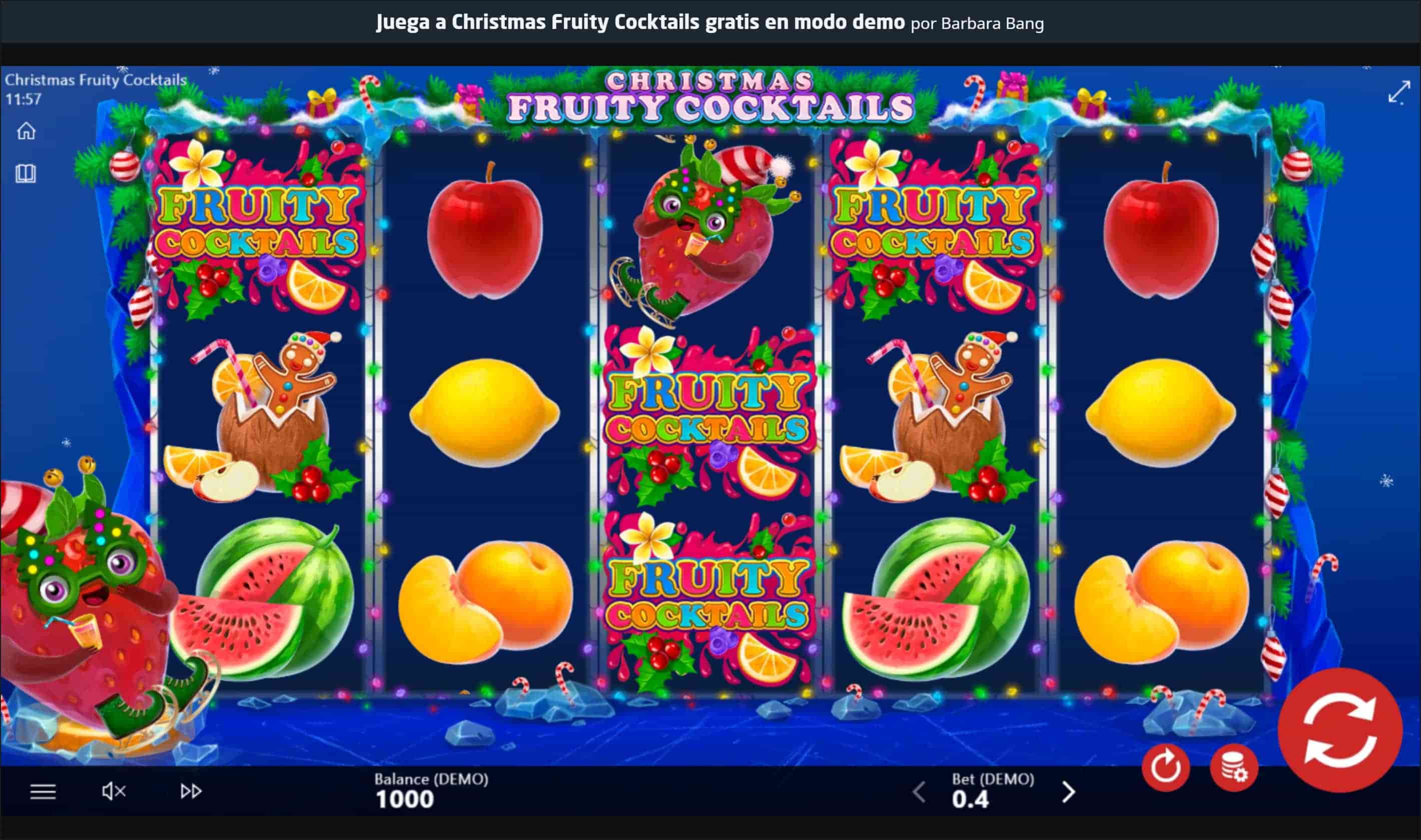 Christmas Fruity Cocktails Tragamonedas