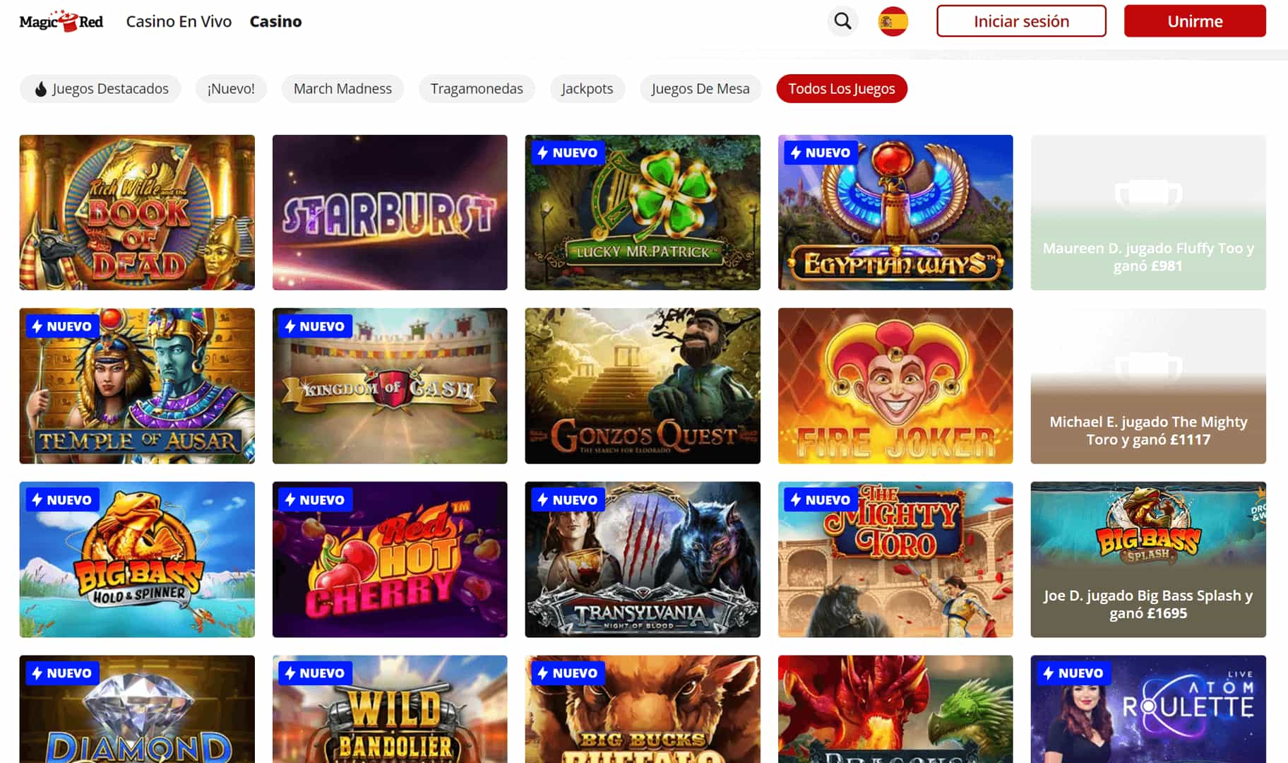 Magic Red Juegos de Casino