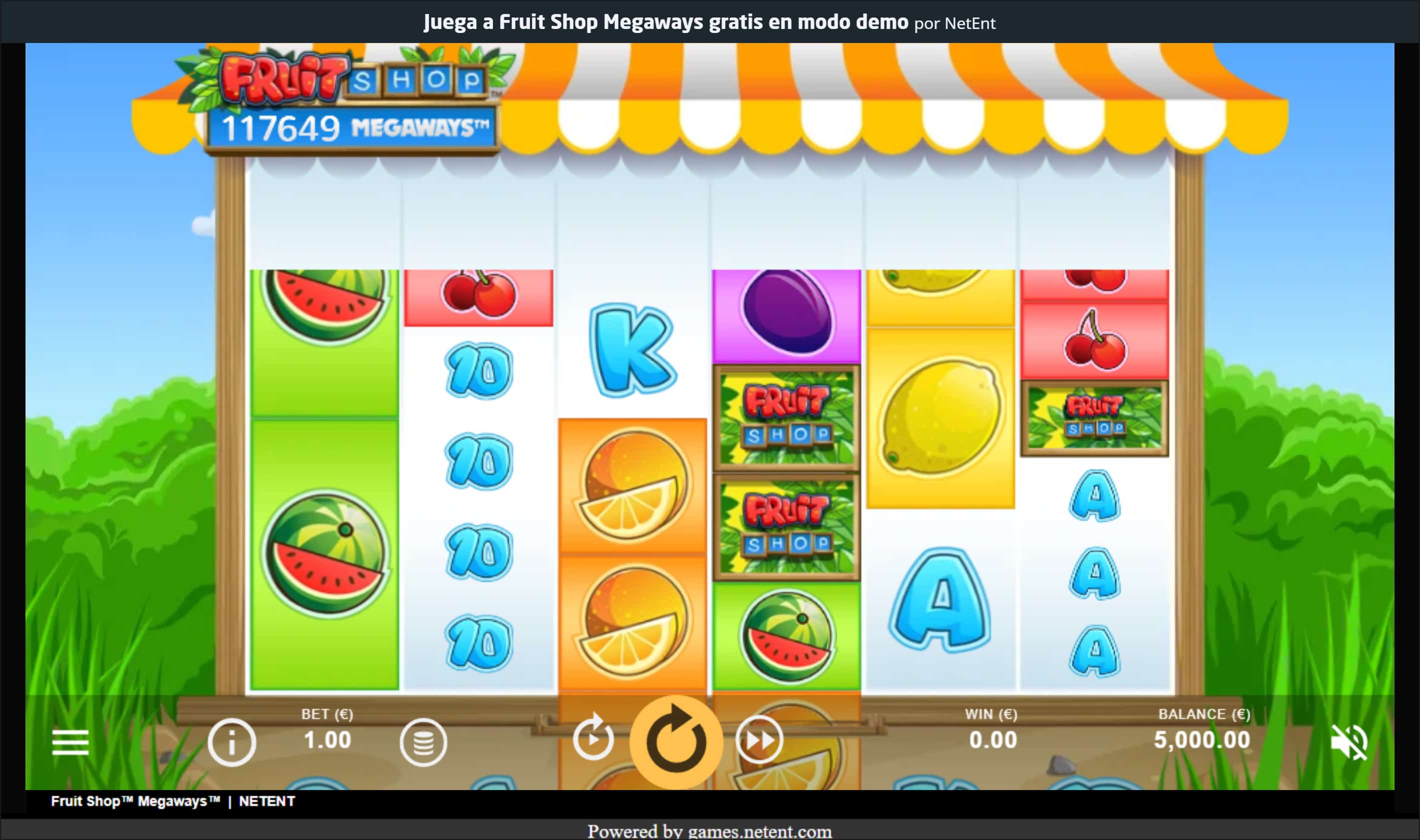 Tragamonedas Fruit Shop Megaways jugar gratis