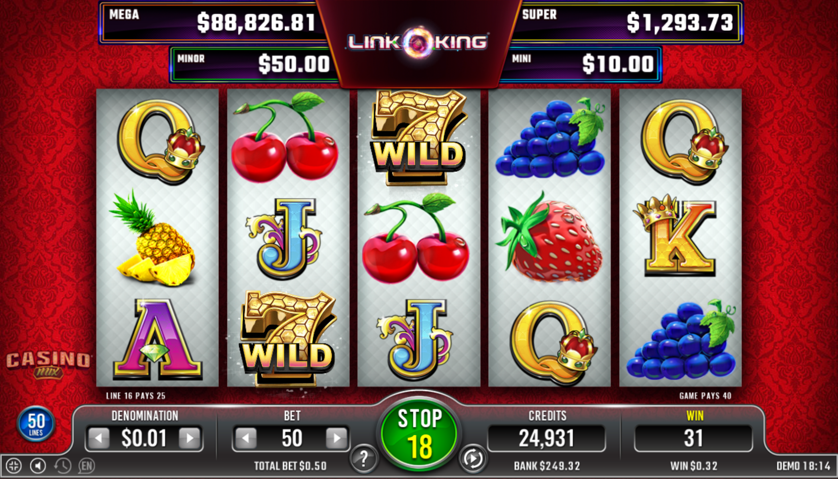 Link King Casino Mix Juego 