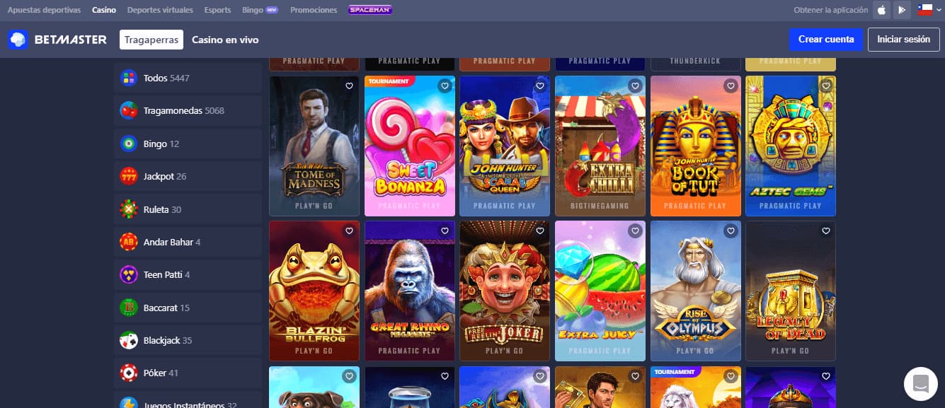 Betmaster Homepage