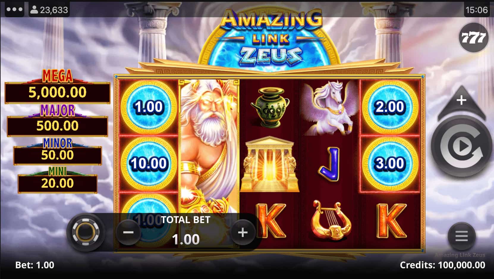 Amazing Link Zeus Tragamonedas Bonus