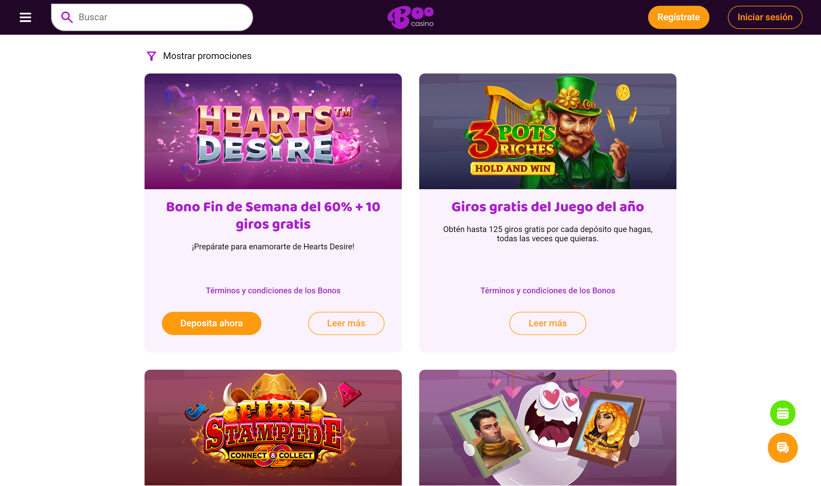 Boo Casino Bonos y Promociones 