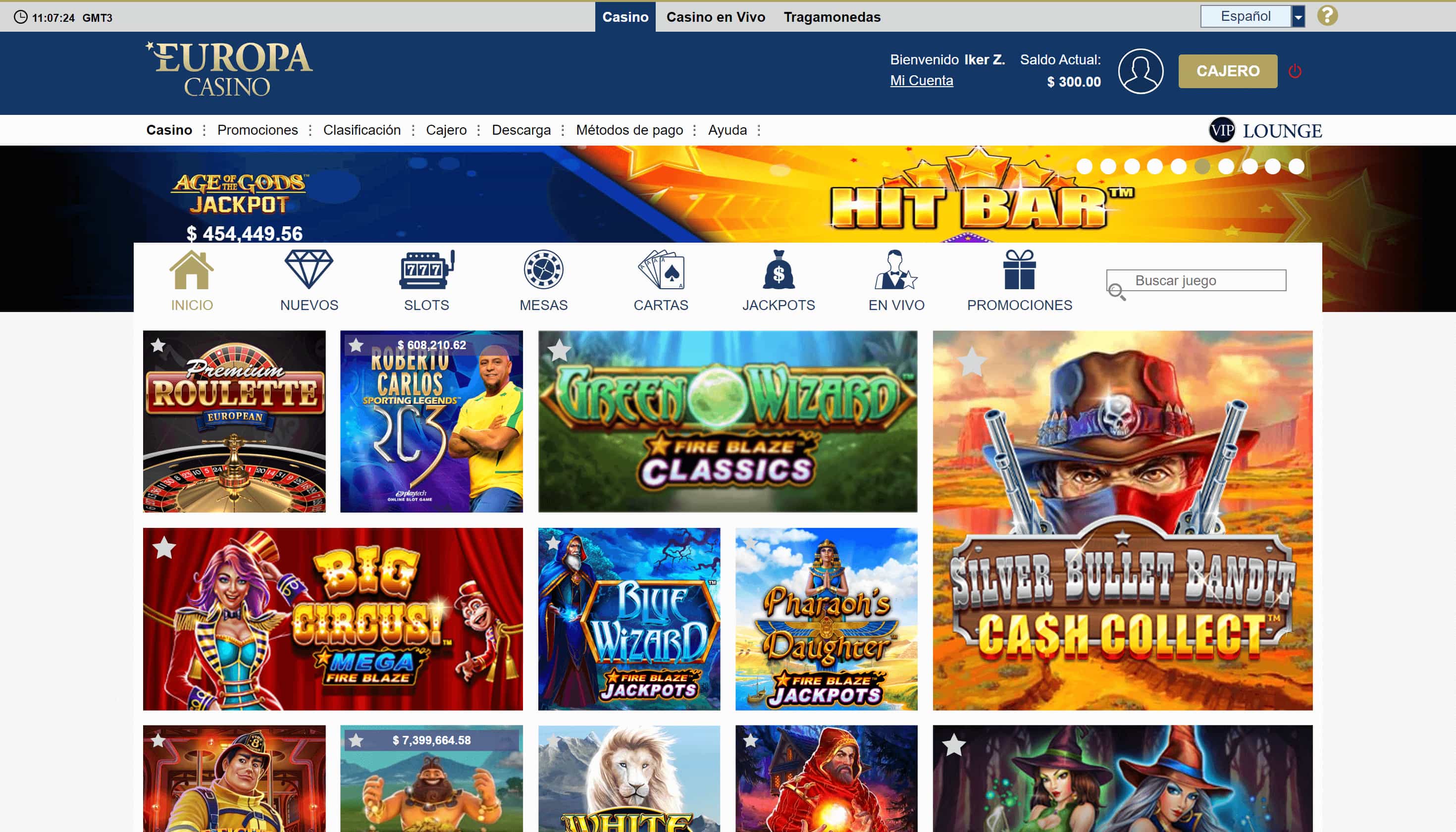 Europa Casino Homepage