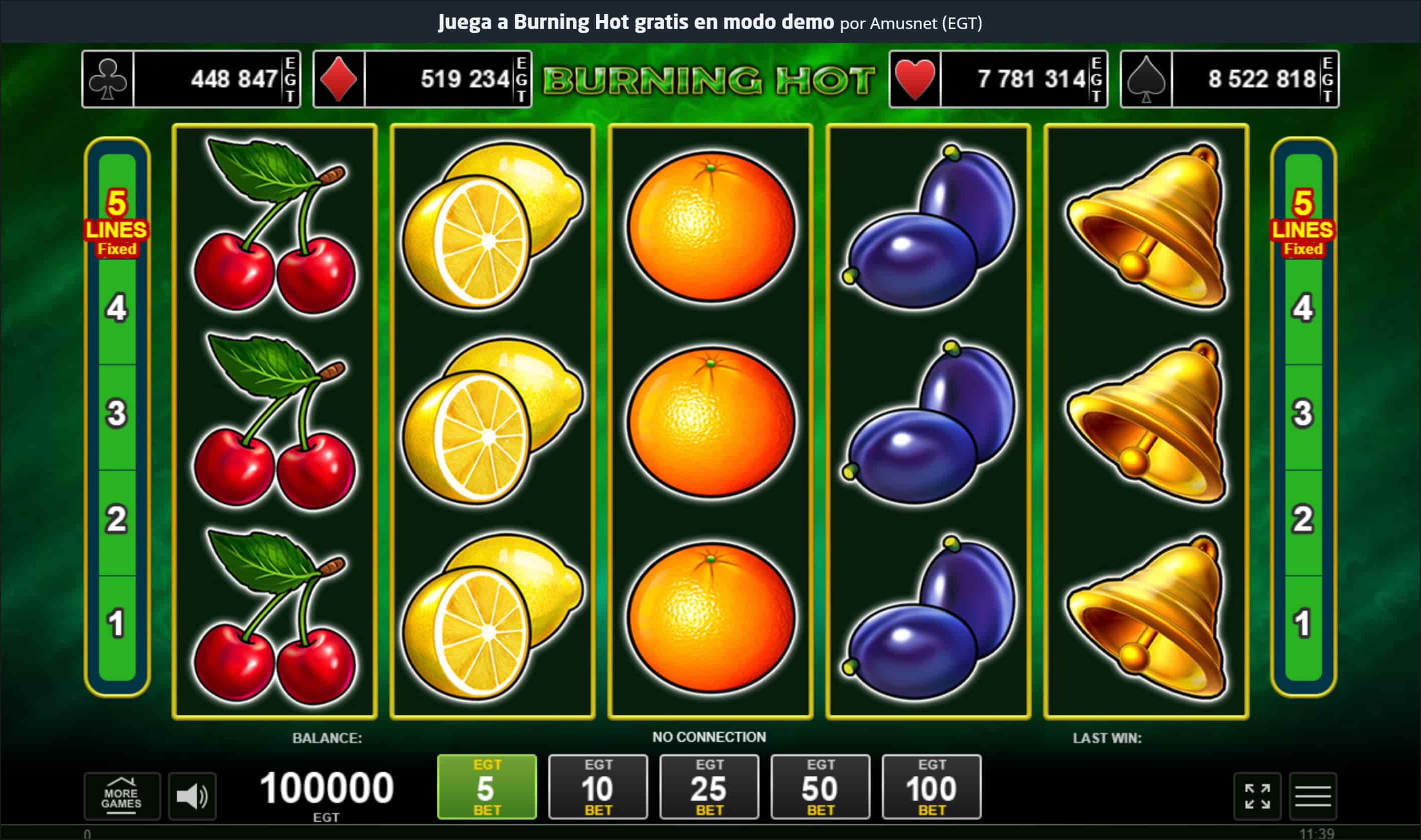 Burning Hot Slot de EGT