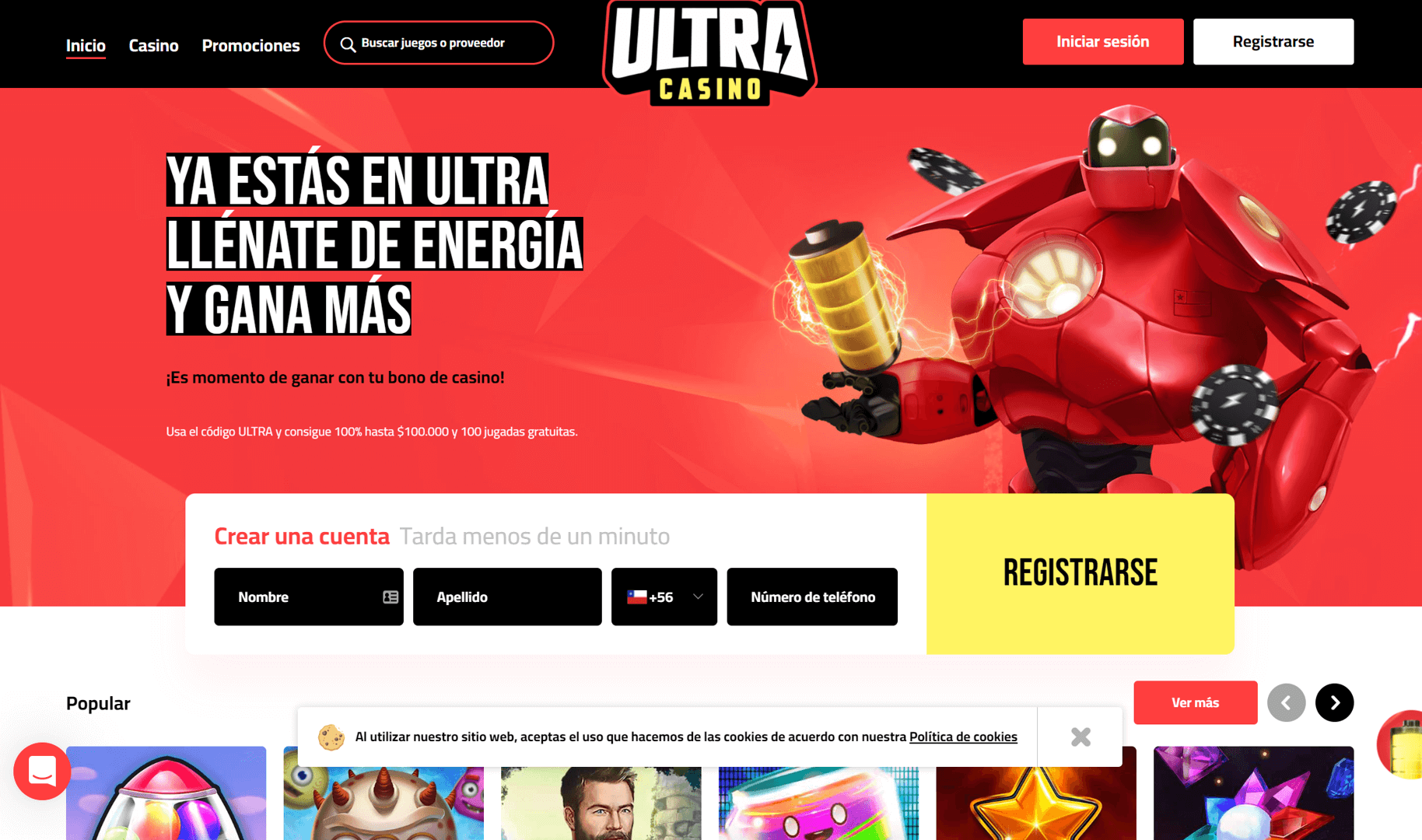 Ultracasino Homepage Chile.png