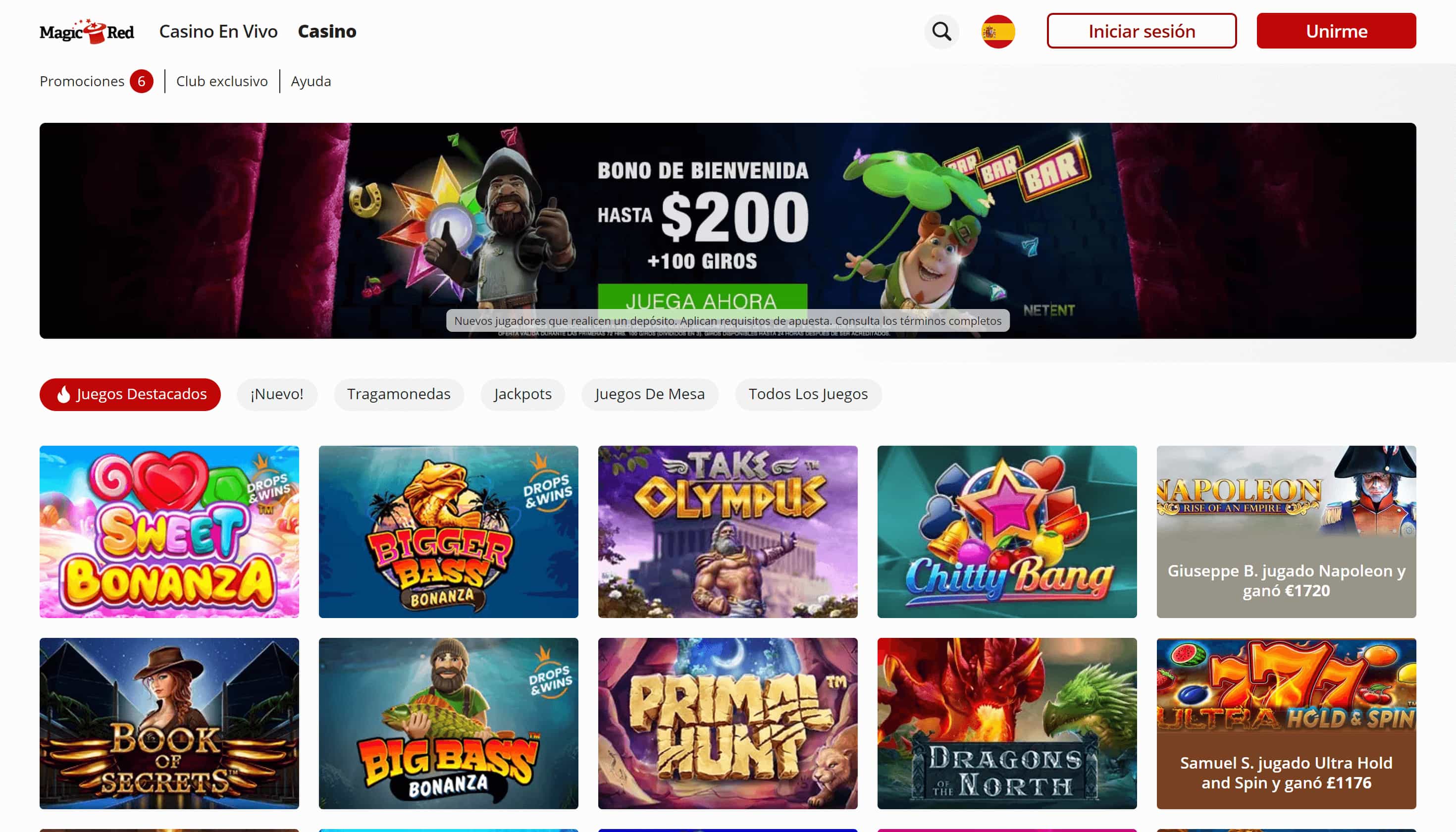 Magic Red Homepage