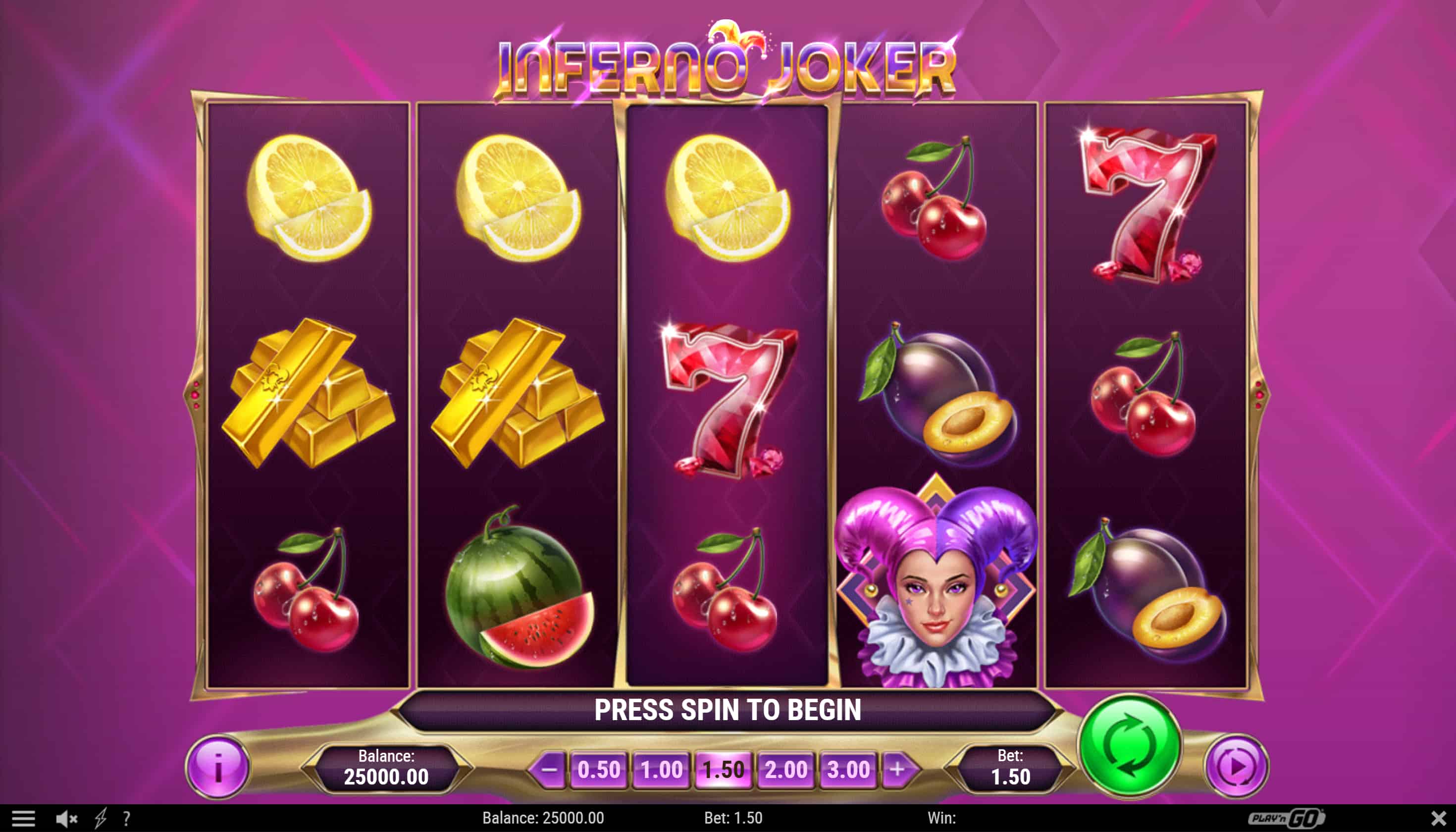 Inferno Joker Tragamonedas Inicio