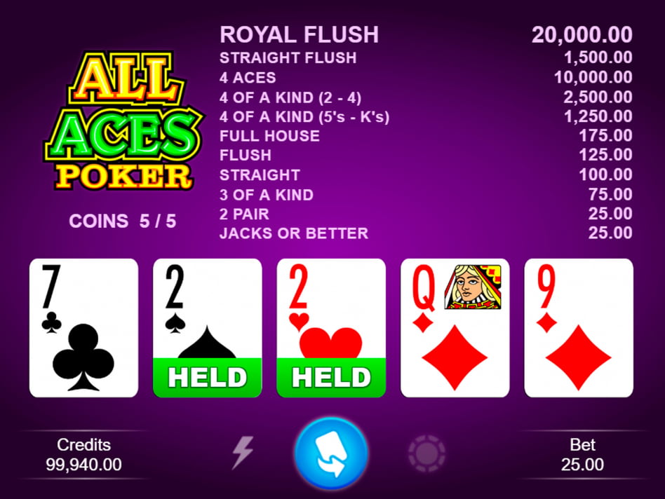 All Aces Poker de Microgaming