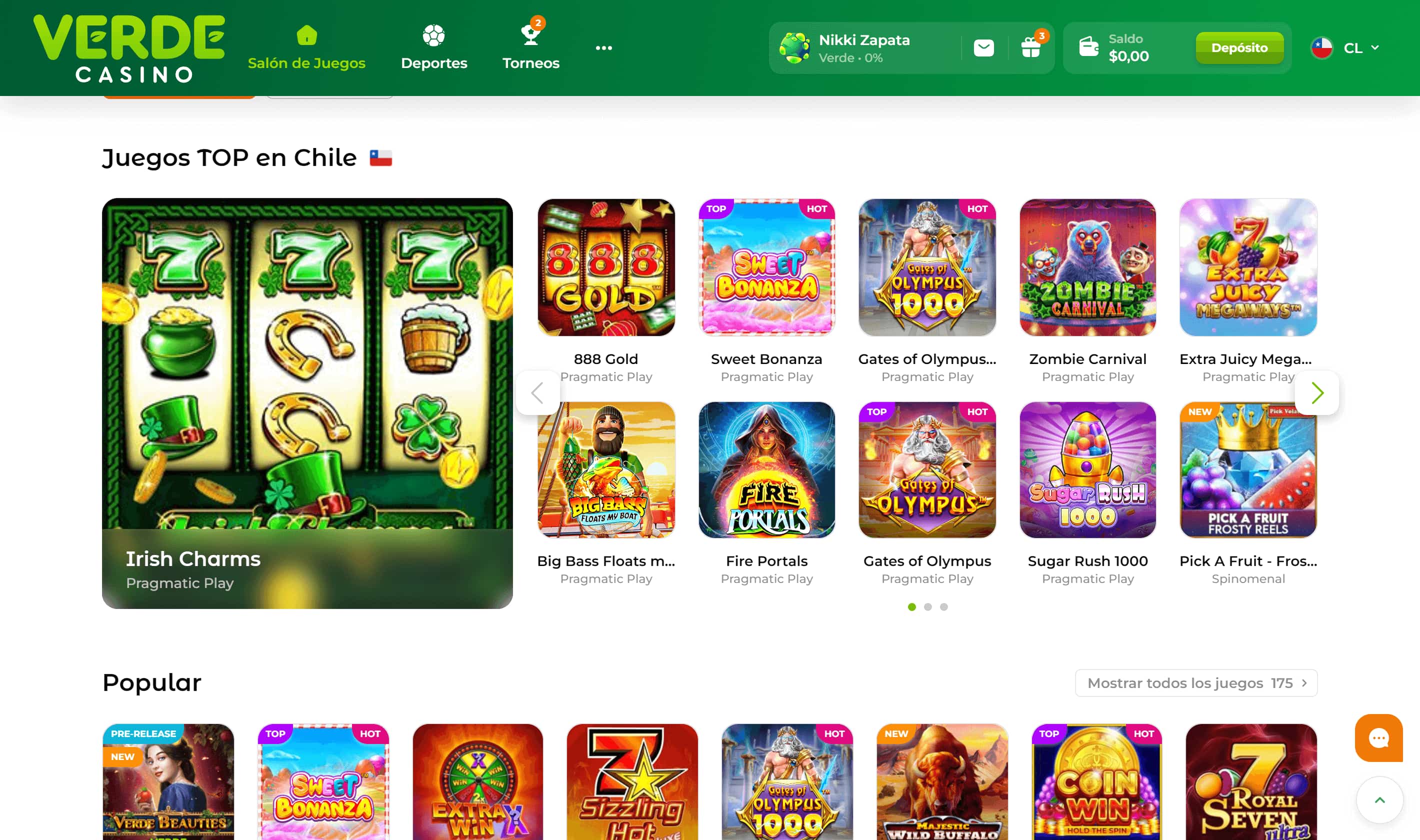Verde Casino Juegos de Casino Chile