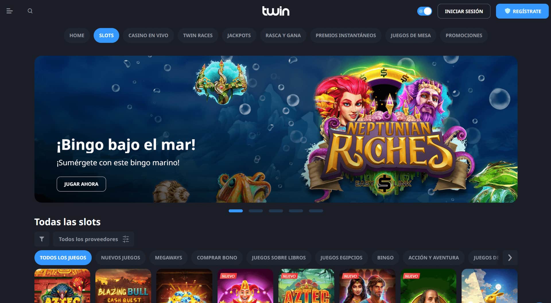 Twin Casino Homepage