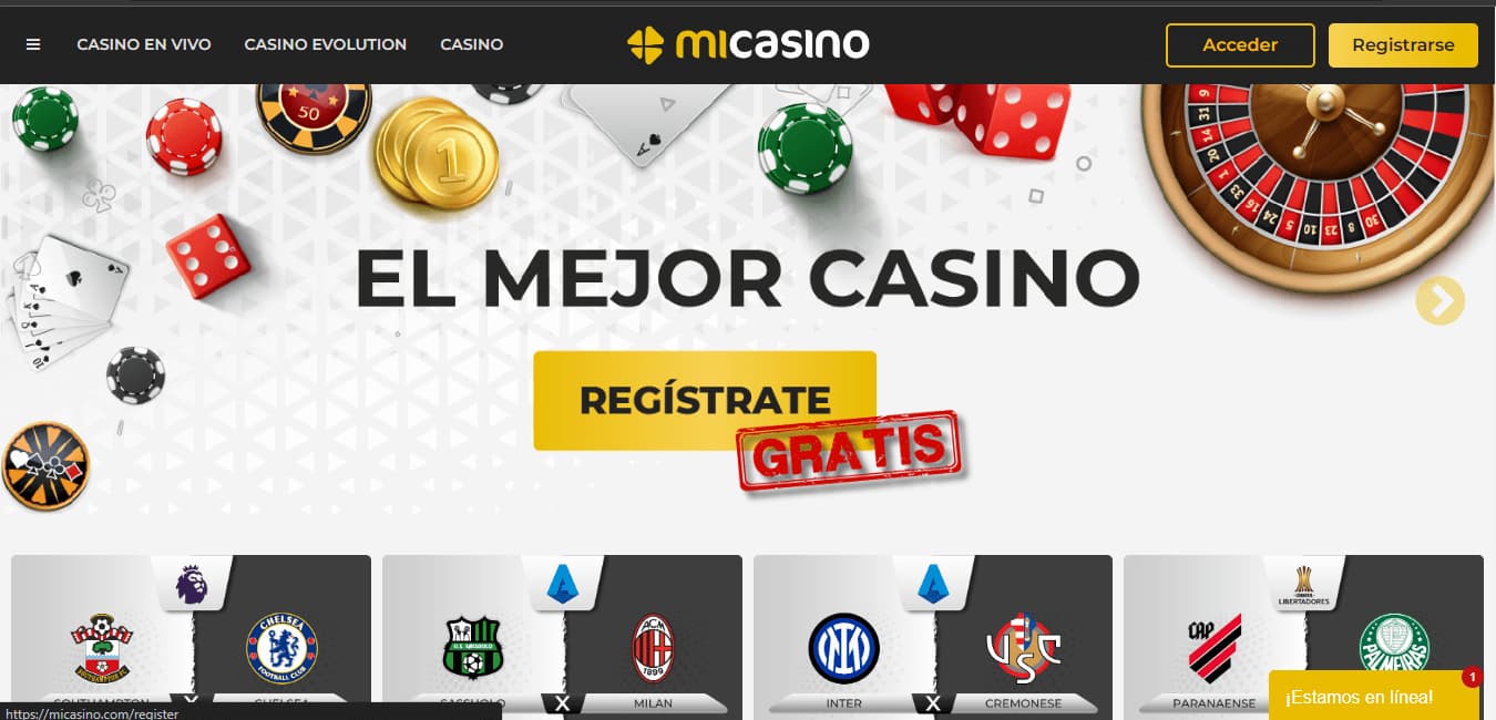 MiCasino Chile Homepage