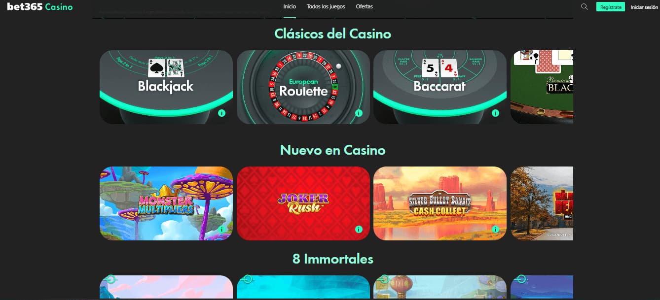 Bet365 Homepage Casino