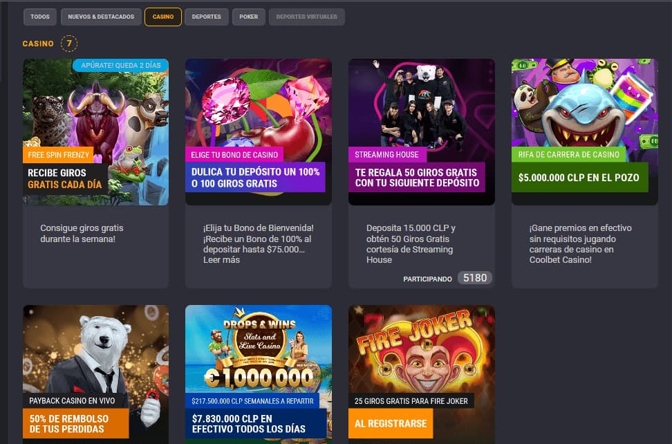 Coolbet Bonos y Promociones