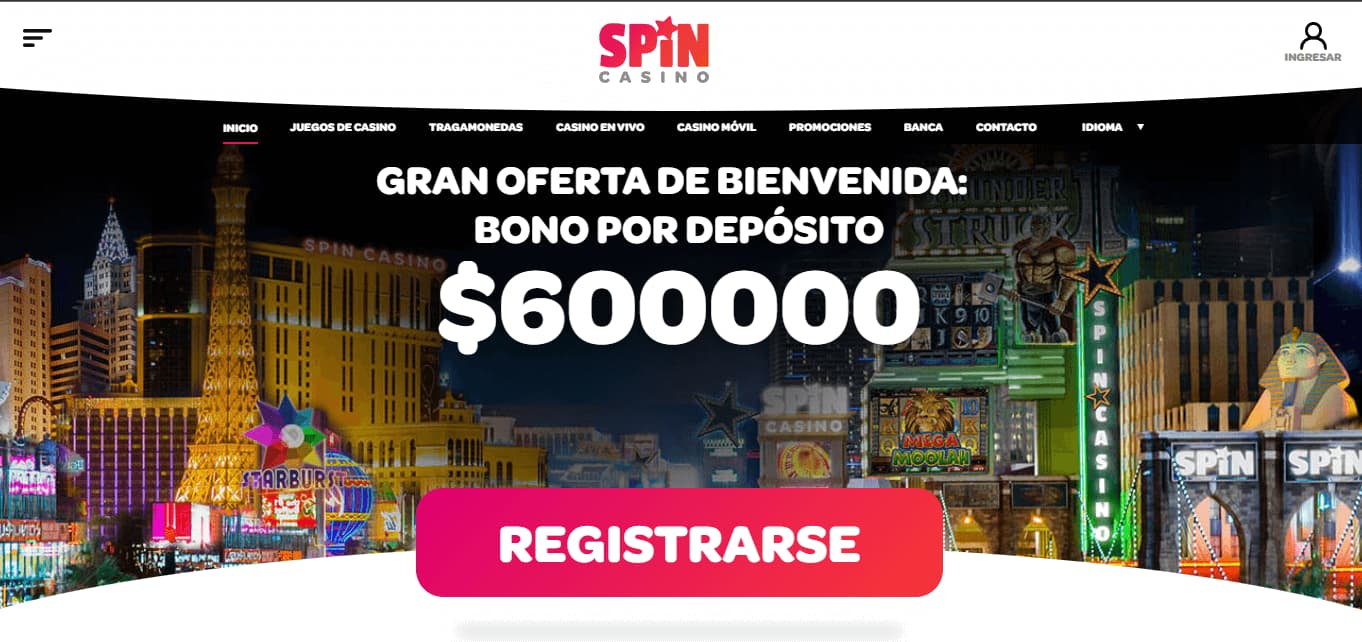 Spin Casino Homepage