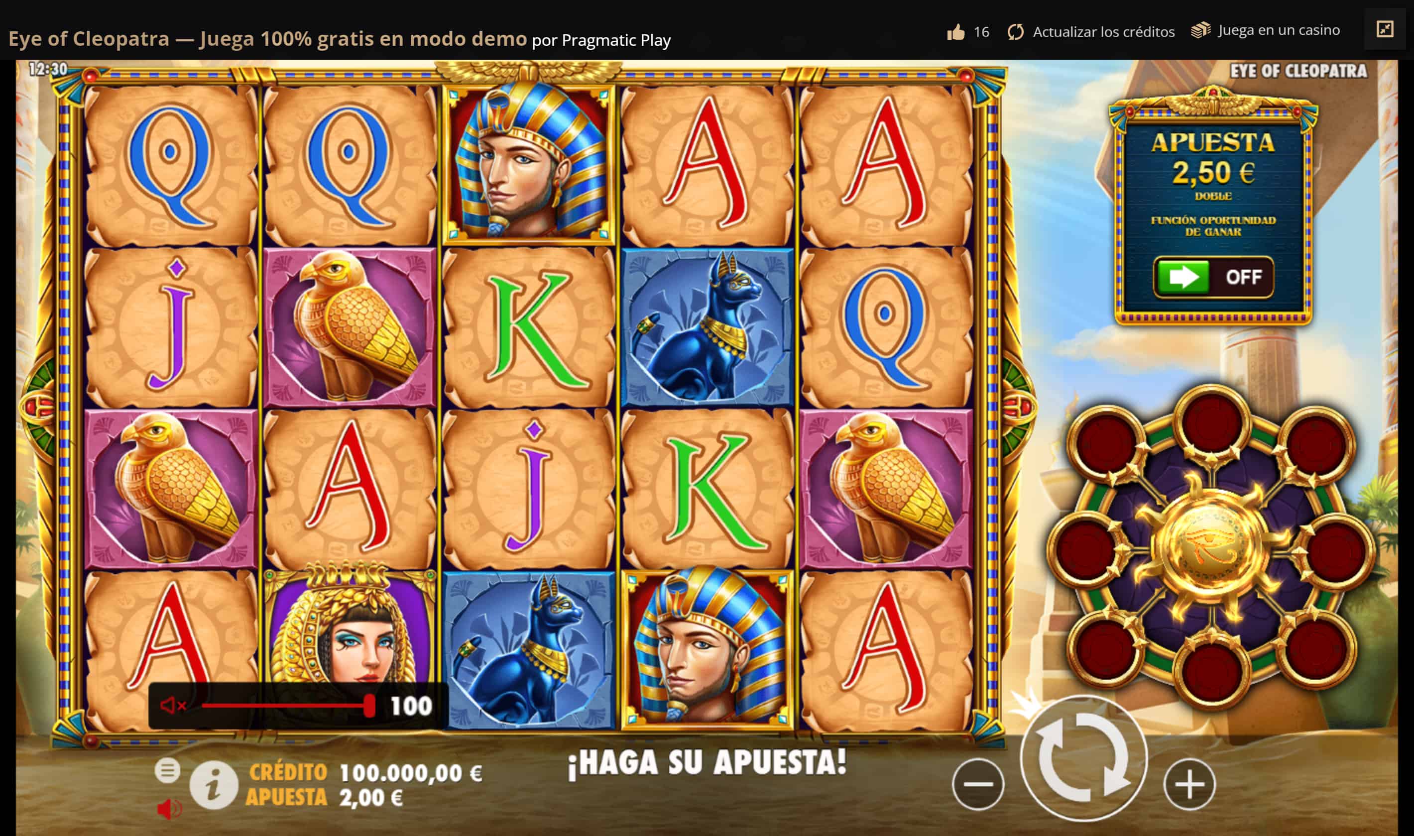 Tragamonedas Eye of Cleopatra