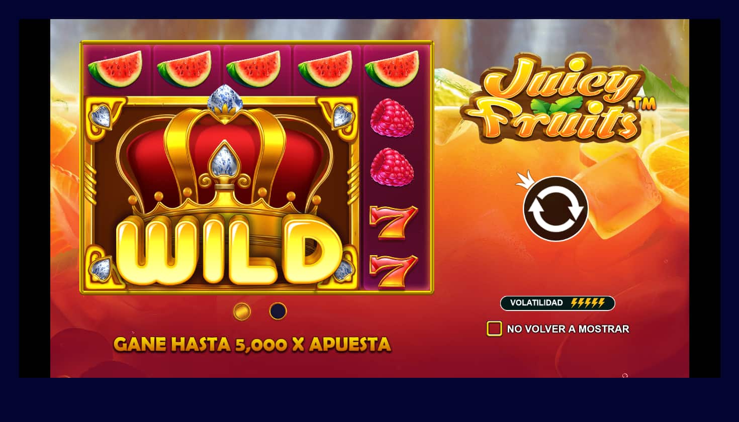 Juicy Fruits Tragamonedas Inicio